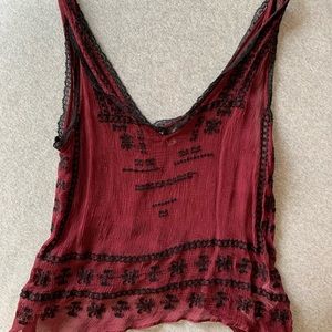 Urban Outfitters embroidered tank top